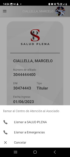 SALUD PLENA Screen 2