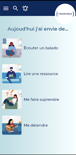 Android application Parenthèse screenshort