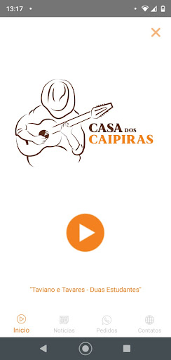 Android application Webrádio Casa dos Caipiras screenshort