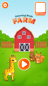 Farm Animals Coloring Game