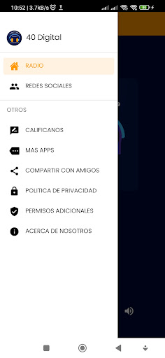 Android application Radio 40 Digital - Málaga screenshort