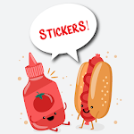 Cover Image of डाउनलोड Food stickers - WAStickerApps  APK