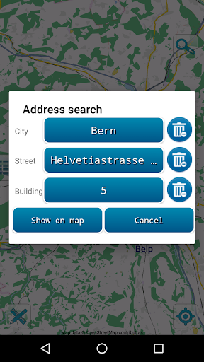 Map of Bern offline Screen 3