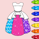 Cover Image of Download Princess Coloring Book Glitter👸 Games for Girls🌈  APK