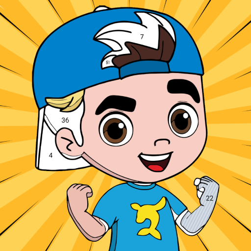 Luccas Neto Jogo de Colorir Logo