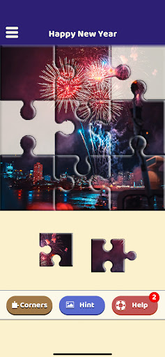 Android application Happy New Year Puzzle screenshort
