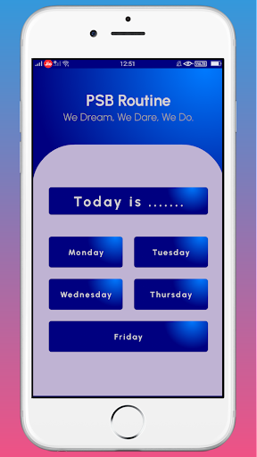 PSB Routine Screen 3