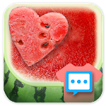 Cover Image of ดาวน์โหลด Watermelon skin for Next SMS  APK