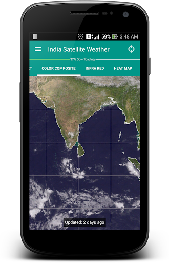 India Satellite Weather Screenshot 1 - AppWisp.com