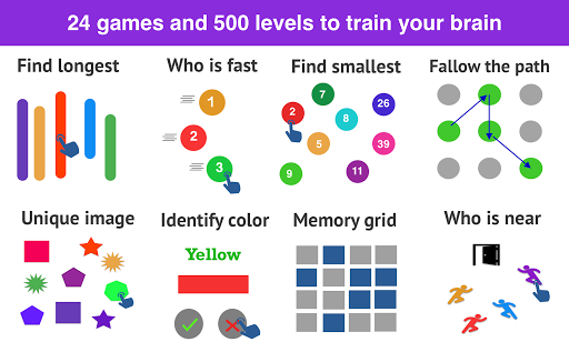 Android application Brain Games - Puzzles training screenshort
