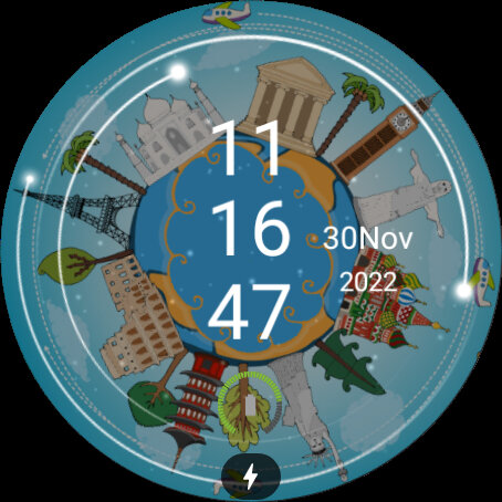 Animated World monuments Watch Screen 3