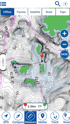 Android application Lake Ouachita AR Offline Chart screenshort