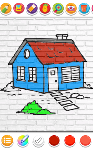 coloring dream house design