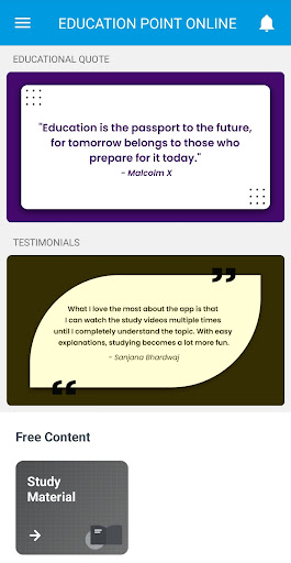 EDUCATION POINT ONLINE Screen 2