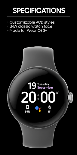 Minimal Visual: Watch face Screen 2
