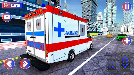 Ambulância de resgate jogos 3d