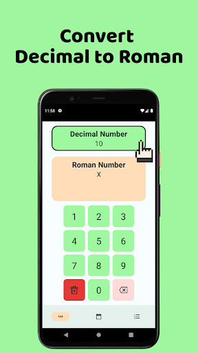 Android application Roman Number & Date Converter screenshort