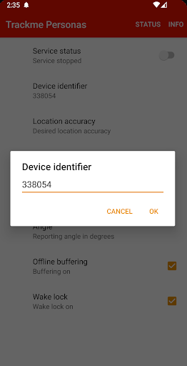 Trackme Personas Screen 2