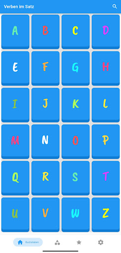 Android application Deutsche Verben im Satz screenshort