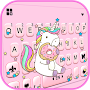 Pink Unicorn Donut Keyboard Th