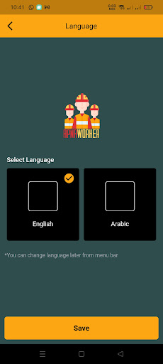 Worker Service Provider Screen 2