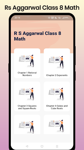 Android application Rs Aggrawal Class 8 Math screenshort