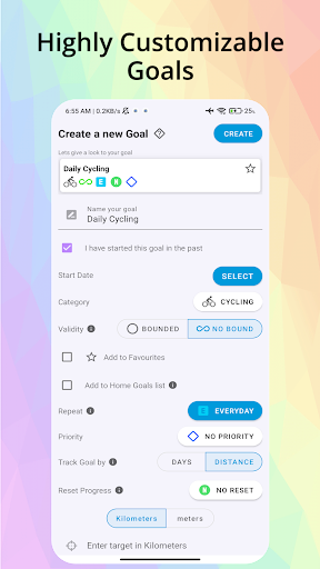 SelfTrack Screen 2