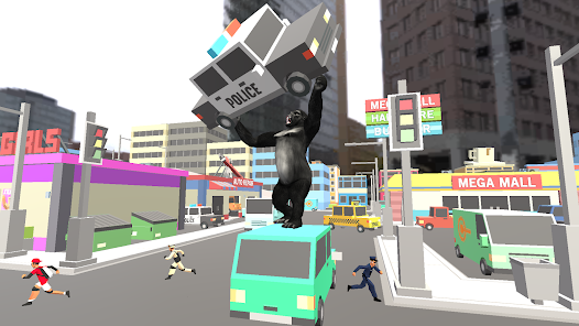 Angry Gorilla Attack Rampage 1.0 APK + Mod (Free purchase) for Android