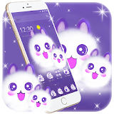 Cute Fluffy Kitten Kawaii Cat Theme icon