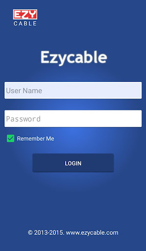 Android application Ezycable screenshort