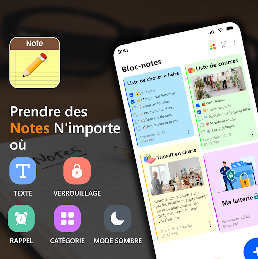 Aperçu de l'application