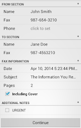 FaxCover Pro Create Cover Page - Screenshot Image
