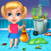 House cleaning game icon