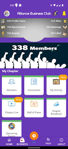 Android application Alliance Business Connect screenshort
