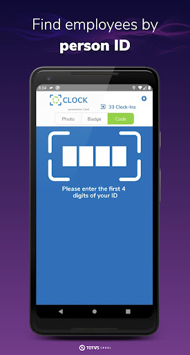 TOTVS RH Clock In Screen 3
