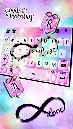 Infinity Galaxy Love Keyboard Screen 3