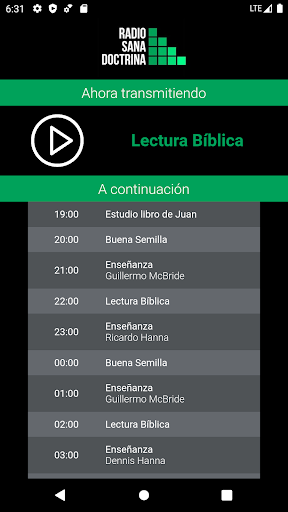 Android application Radio Sana Doctrina screenshort