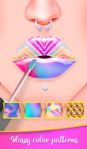 Android application Lip art DIY Makeup Parlor Fun screenshort