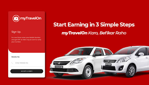 Android application myTravelOn Driver screenshort