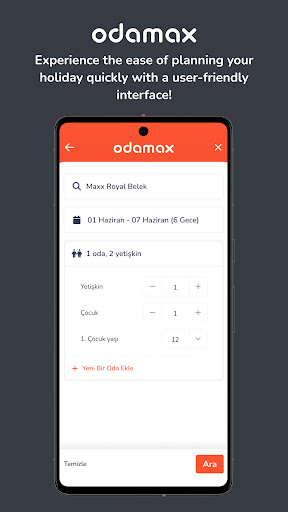 Odamax - Hotel Reservation Screen 2