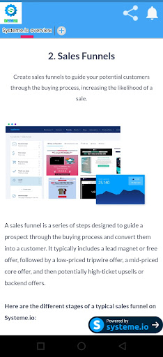Systeme.io Overview Screen 3