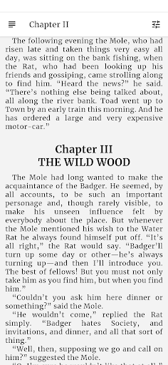 Android application The Wind in the Willows - Book screenshort