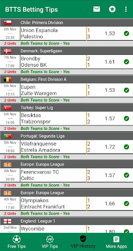 BTTS Betting Tips Screen 3