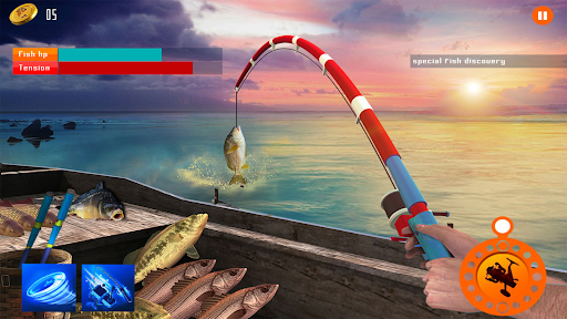 Android application Hooked Clash: Hungry Fish.io screenshort