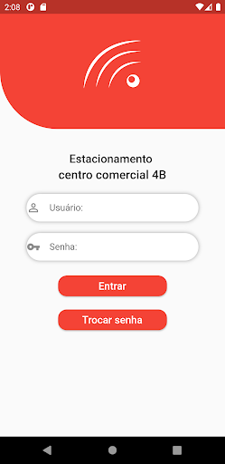 Android application Estacionamento 4B screenshort