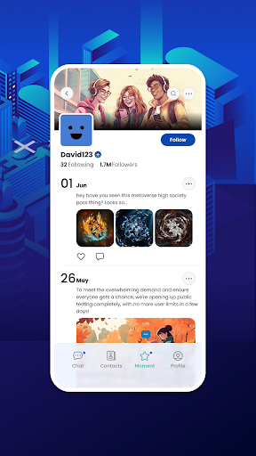 Infiblue Chat Screen 2