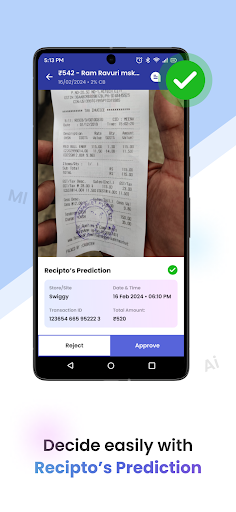 Recipto Business Screen 2