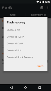 Flashify (for root users) Screenshot