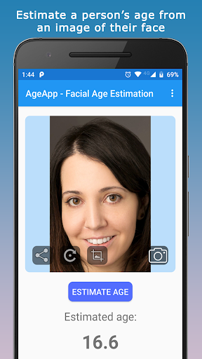 Android application AgeScan - Facial Age Predictor screenshort