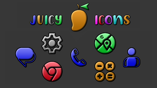 Android application Juicy Colors Icon Pack screenshort